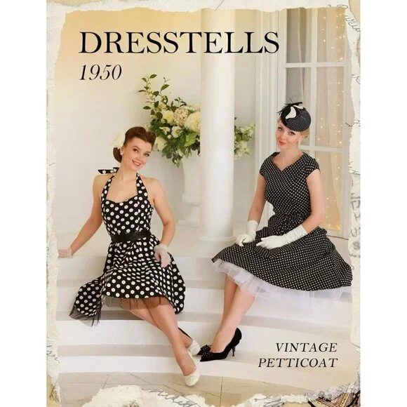 50s Petticoat Skirts Women Vintage Tutu Underkirt Retro Crinoline